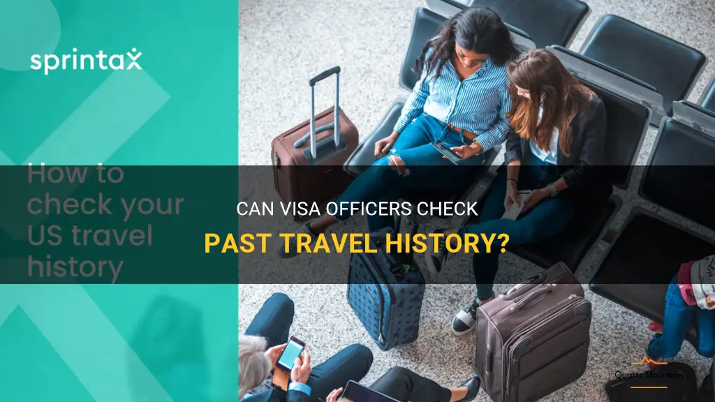 can visa officer check past travel