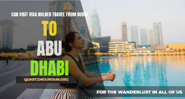 Can Visit Visa Holders Travel from Dubai to Abu Dhabi?