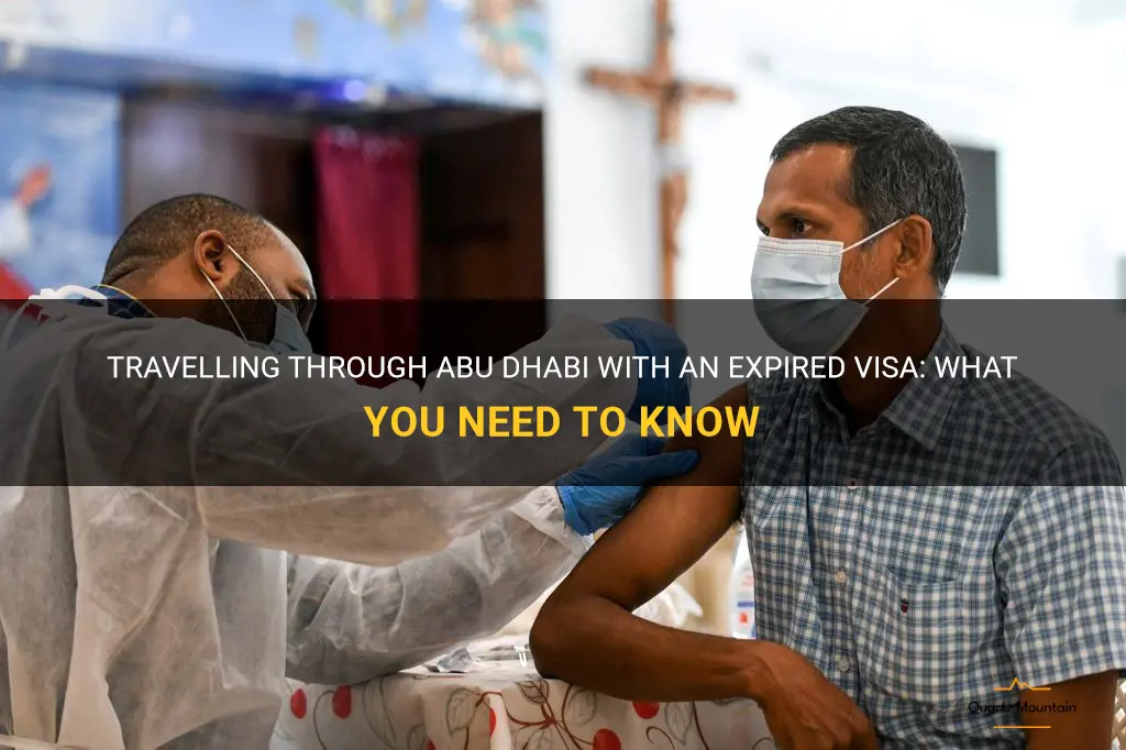 can we travel through abudhabi with expired visa