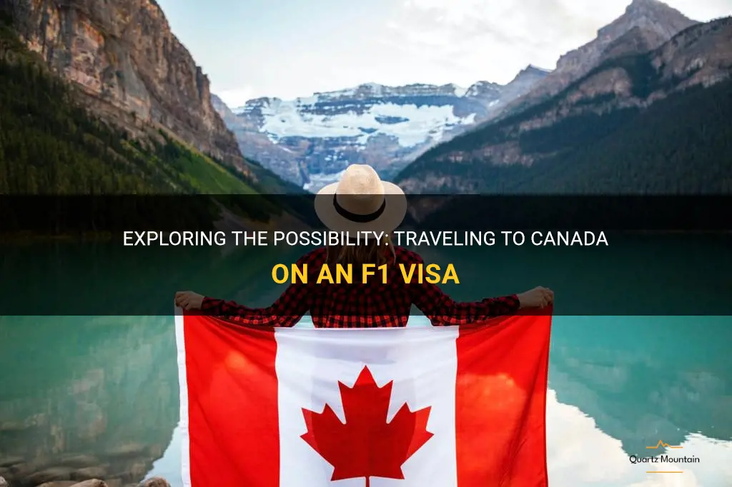 can you travel to canada on f1 visa