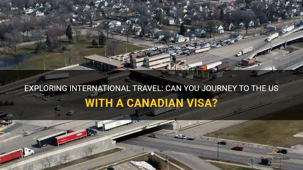can you travel to the us with a canadian visa