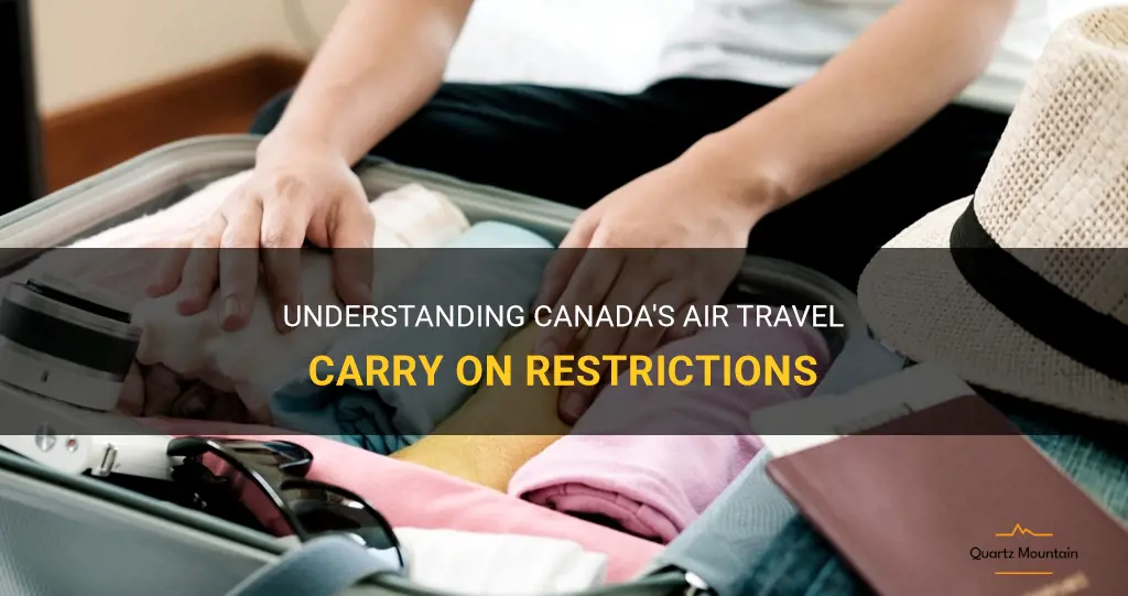 canada air travel carry on restrictions