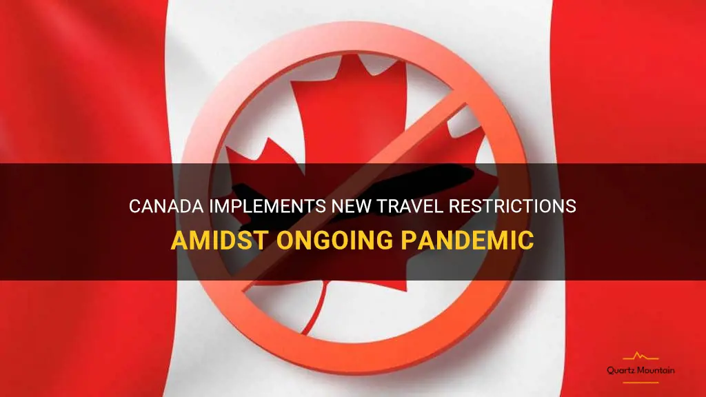 canada announces new restrictions for travellers