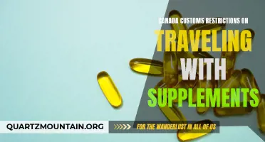 Navigating Canada Customs: Understanding the Restrictions on Traveling with Supplements