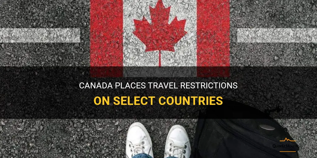 canada restricted travel countries