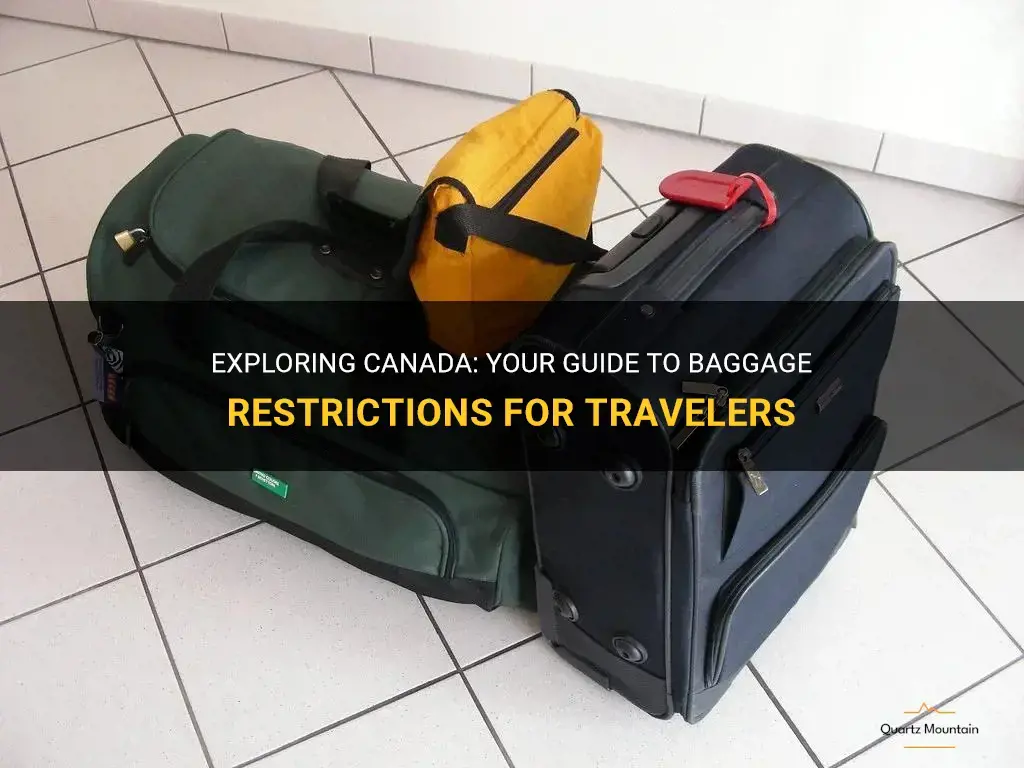canada travel baggage restrictions