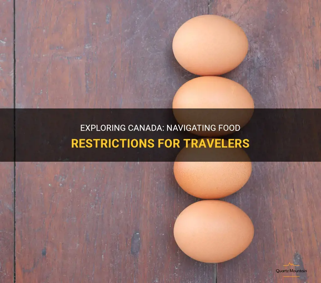 travel to us from canada food restrictions