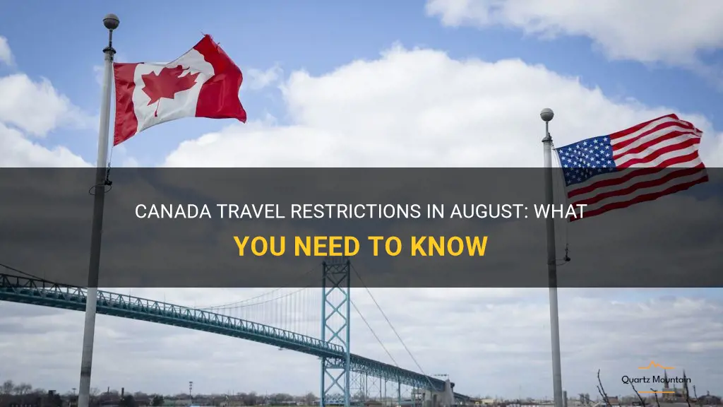 canada travel restrictions august