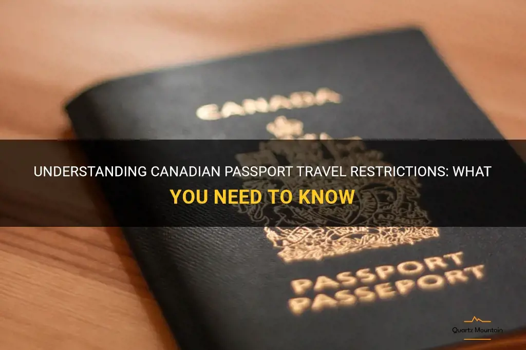 canadian passport travel restrictions