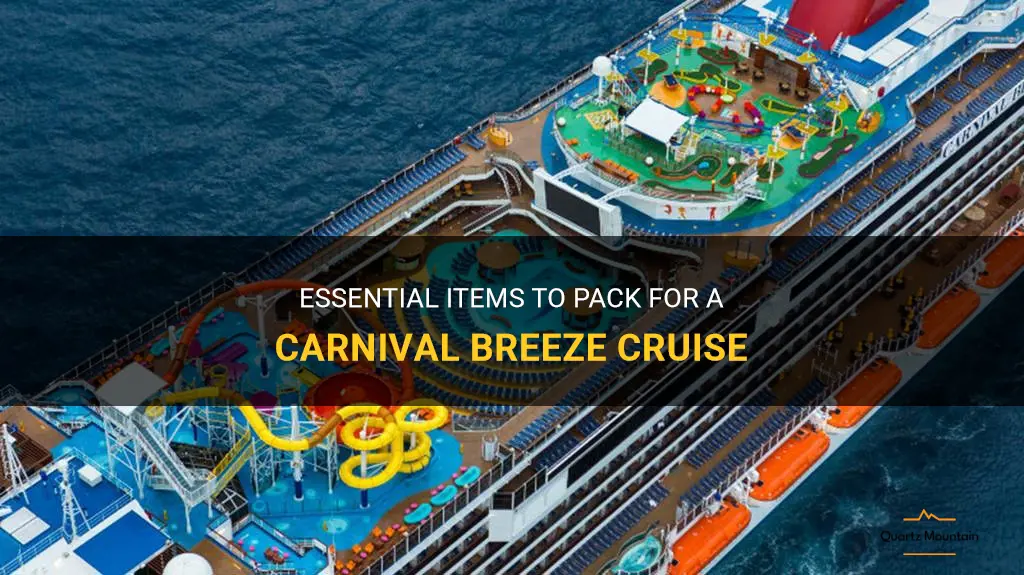 carnival breeze what to pack