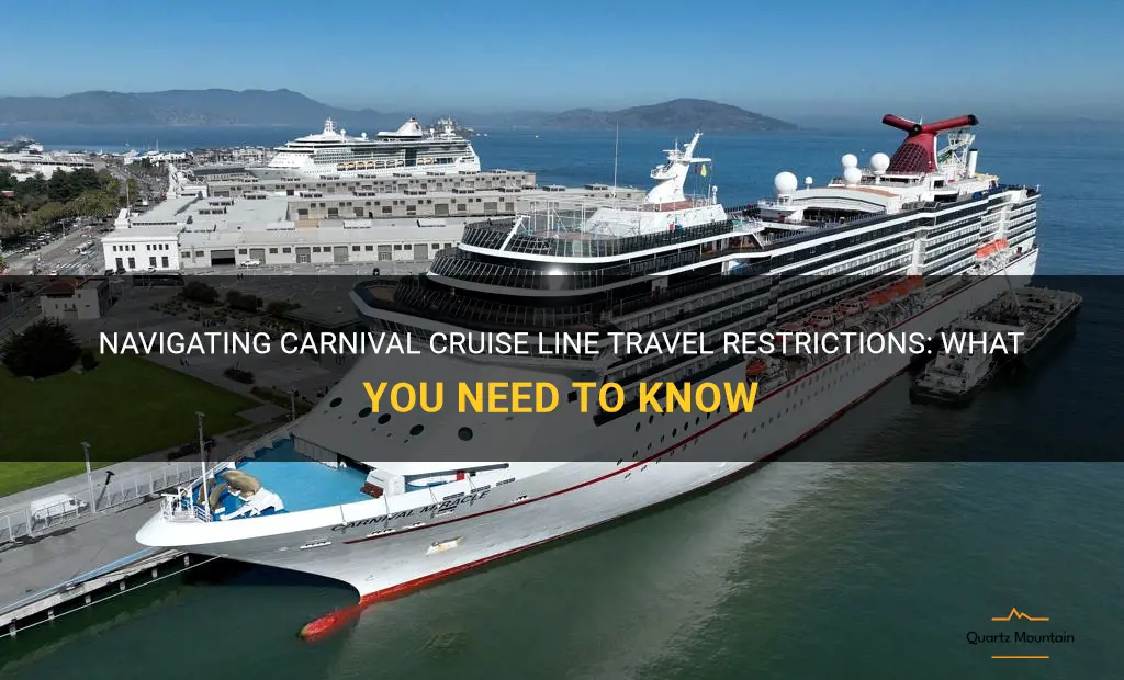 carnival cruise line travel restrictions