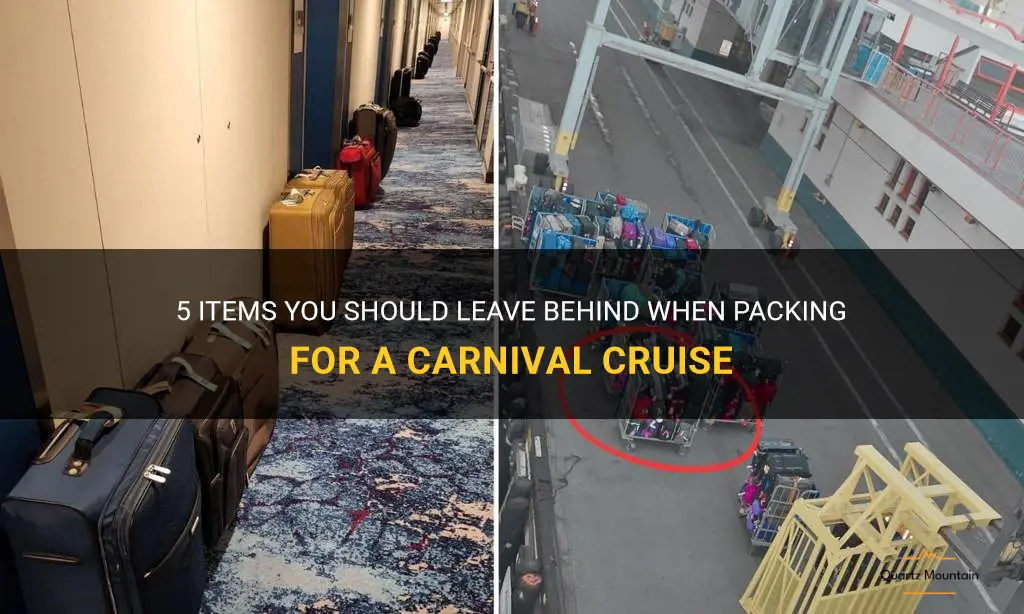 carnival cruise lines what not to pack