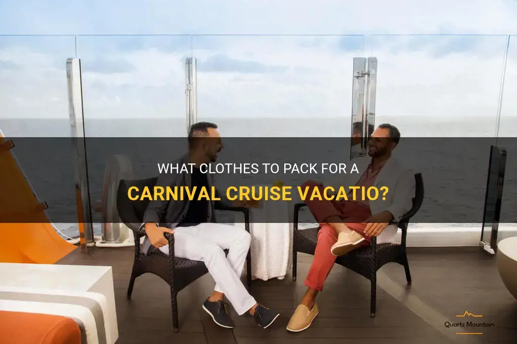 carnival cruise what clothes to pack
