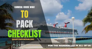 Carnival Cruise Packing Checklist: Essential Items to Bring on Your Vacation