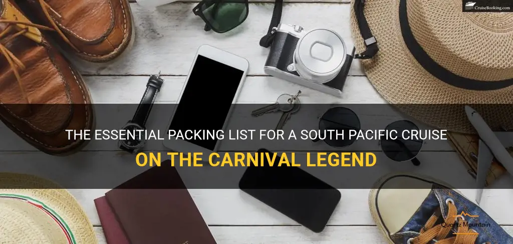 carnival legend south pacific what to pack