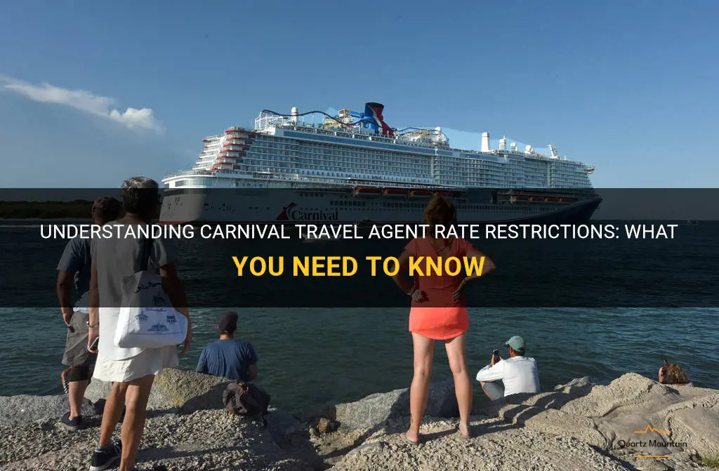 carnival cruise line travel agent rates