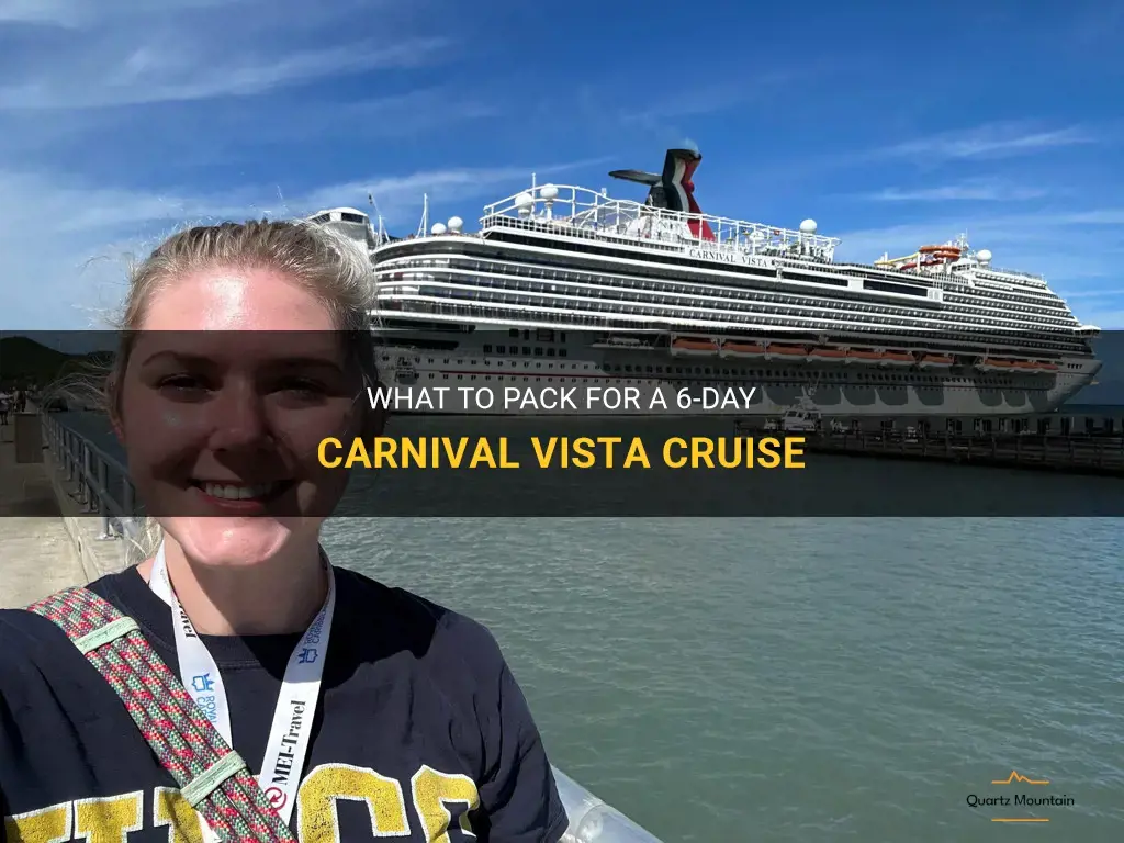 carnival vista 6 day what to pack