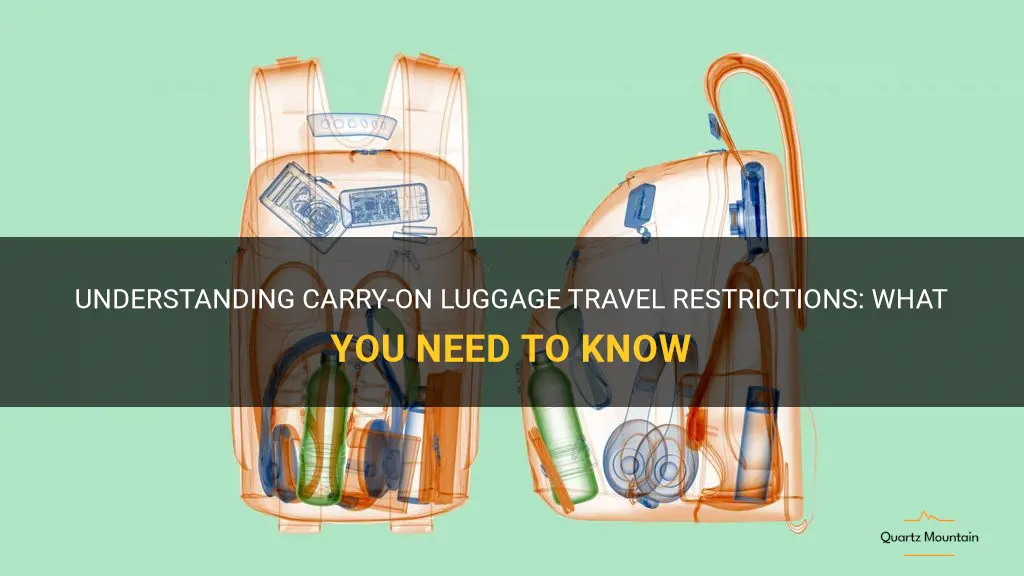 carry on luggage travel restrictions