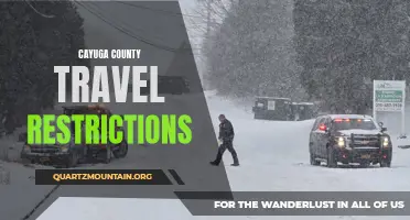 Exploring the Travel Restrictions in Cayuga County: What You Need to Know