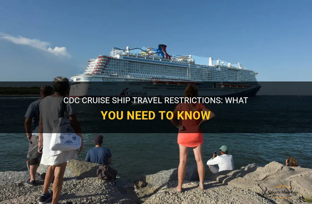 cdc cruise ship travel restrictions