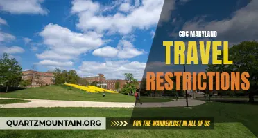 Understanding the CDC's Travel Restrictions in Maryland: What You Need to Know
