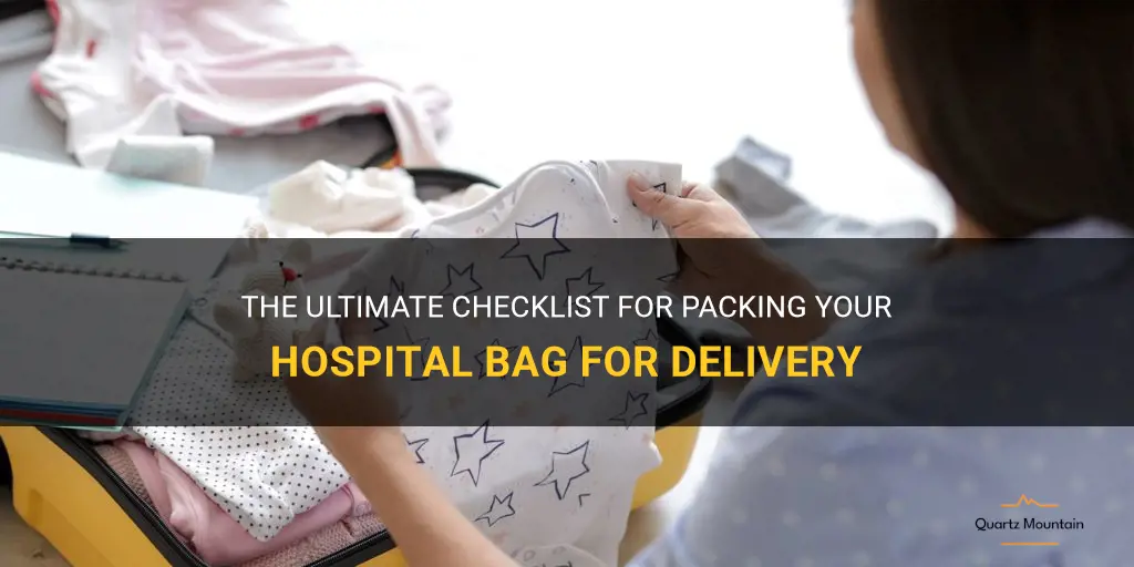 checklist what to pack in hospital bag for delivery