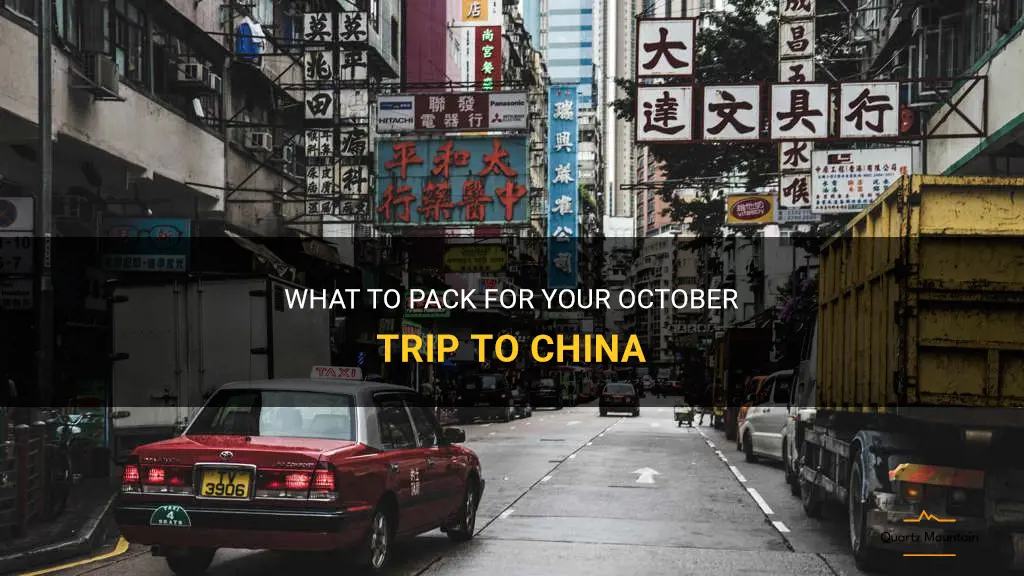 china in October what to pack