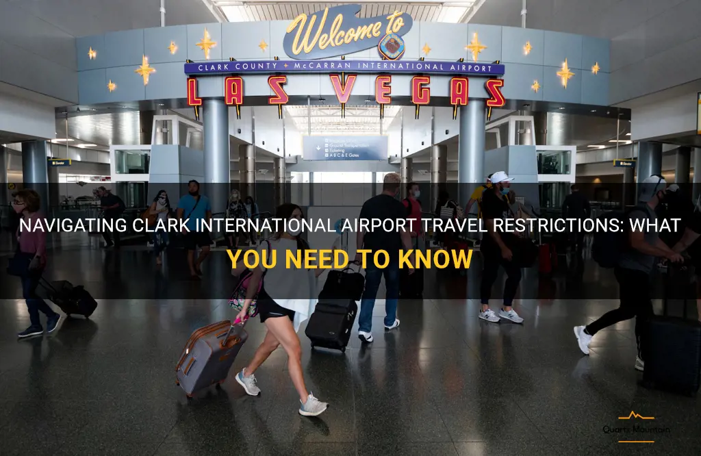 clark international airport travel restrictions