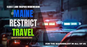 Understanding Class E Land Trespass Misdemeanor in Maine: Restrictions on Travel Explained