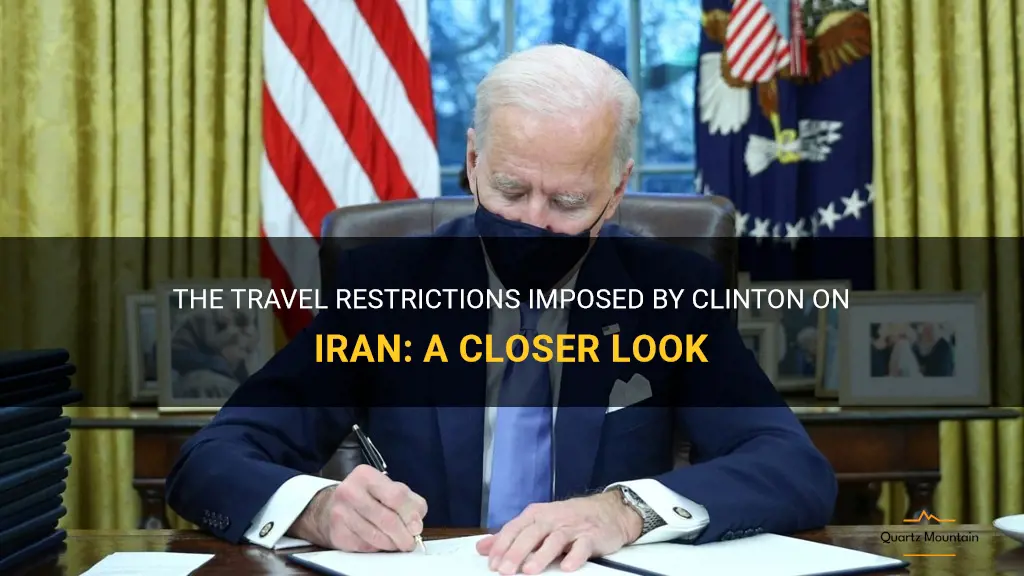 clinton iran travel restriction