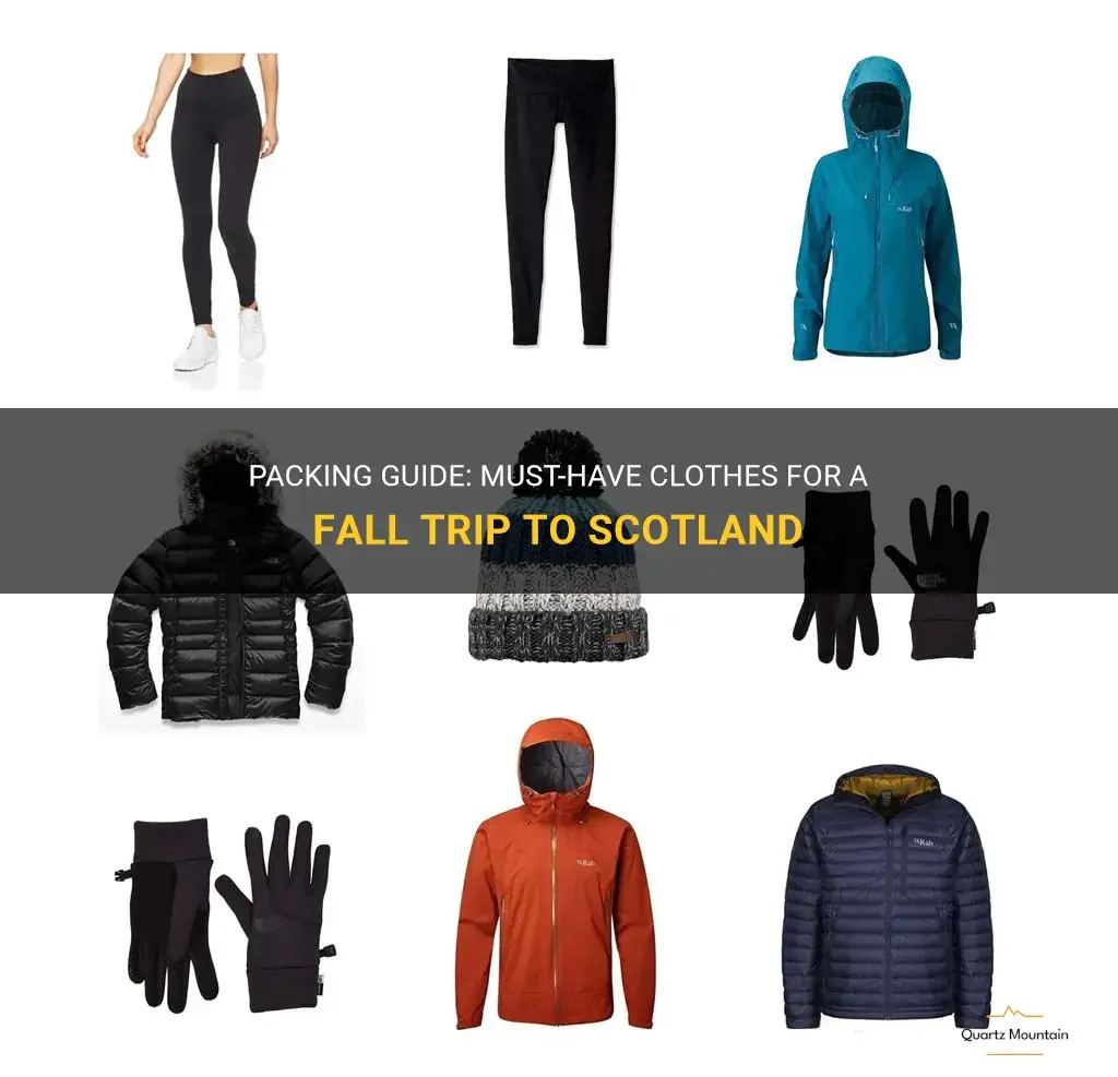 clothes what to pack for fall trip to scotland