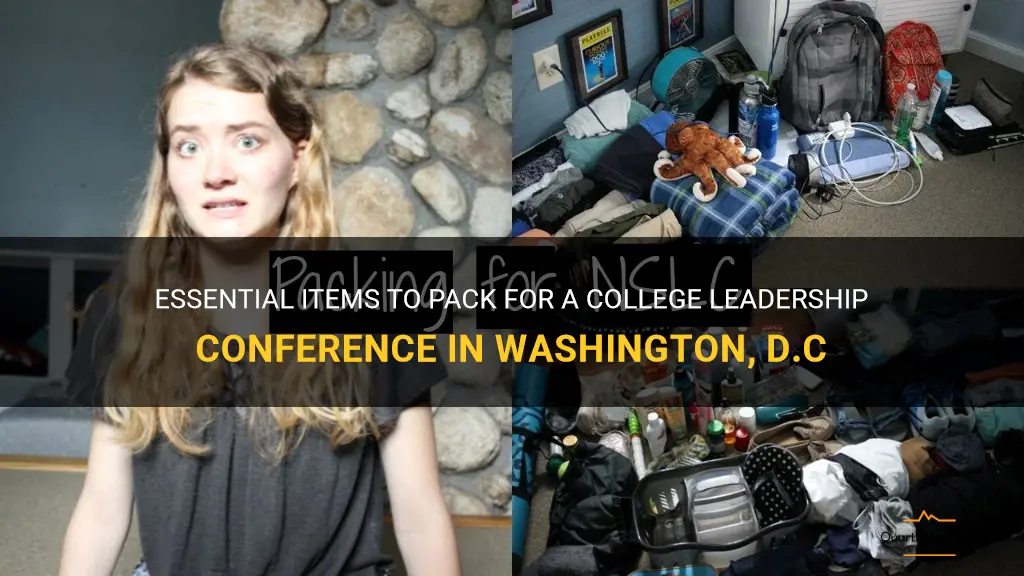 college leadership conference to dc what to pack