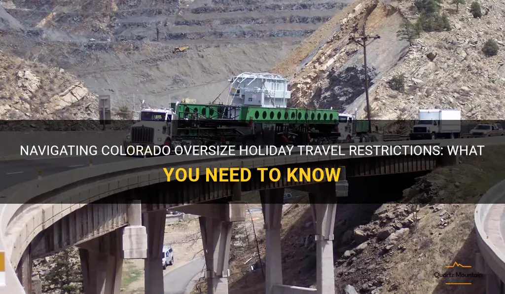 colorado oversize holiday travel restrictions