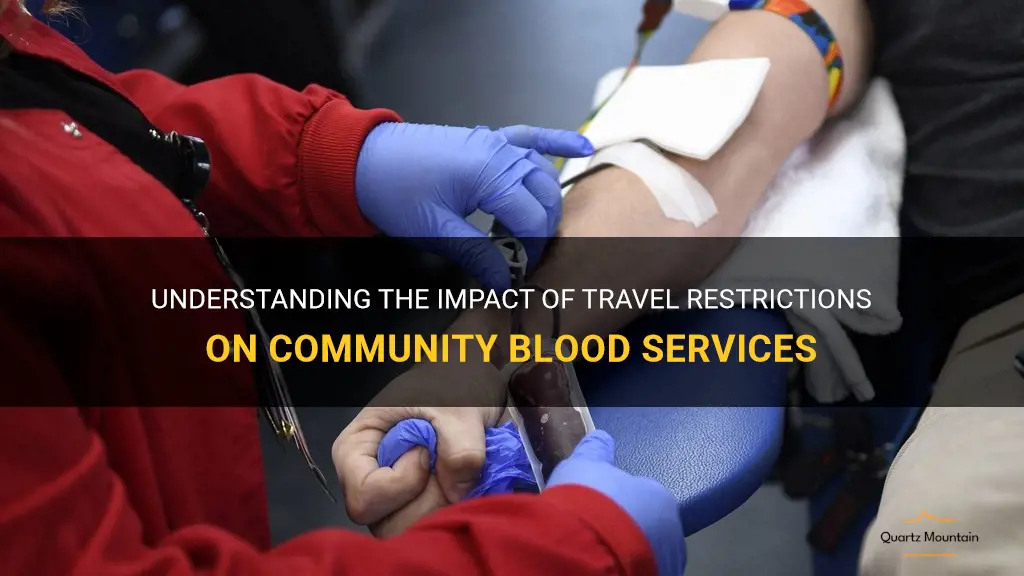 community blood services travel restrictions