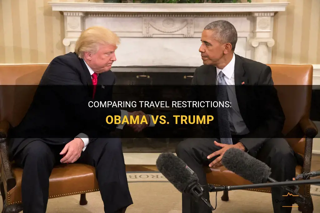 compare travel restrictions obama trump