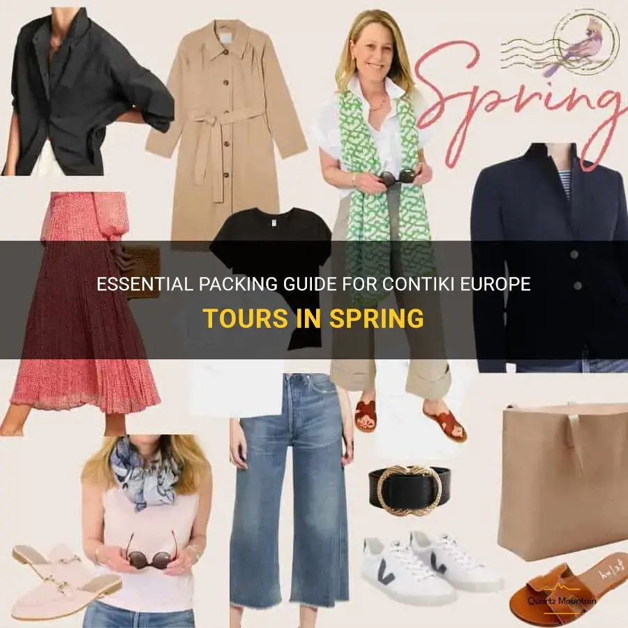 contiki what to pack europe spring