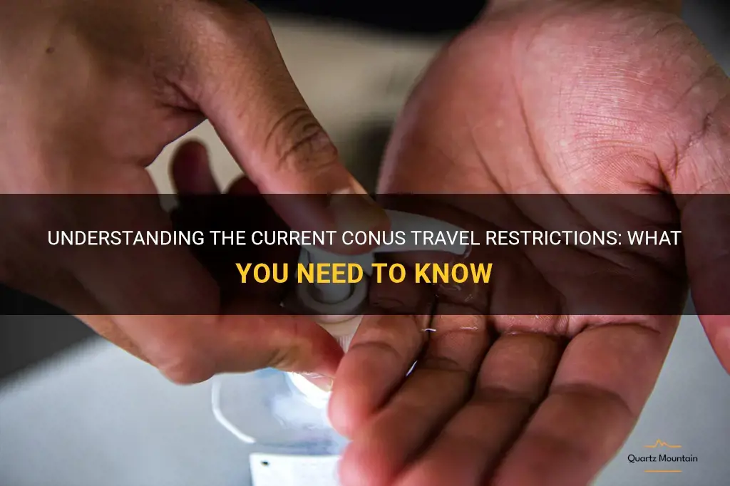 conus travel restrictions