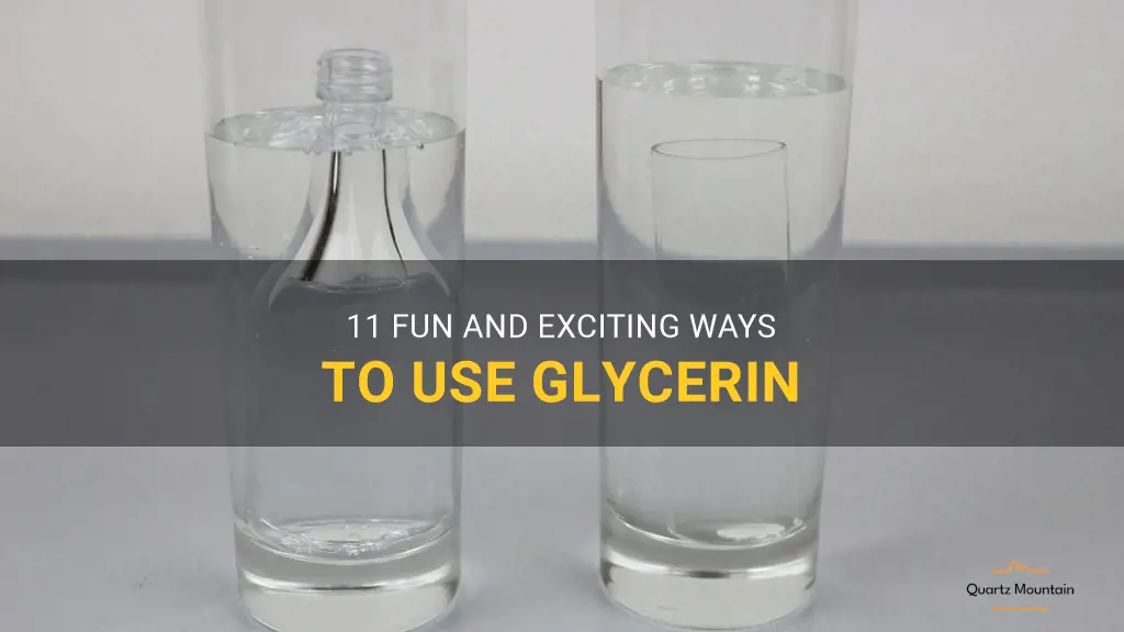 cool things to do with glycerin