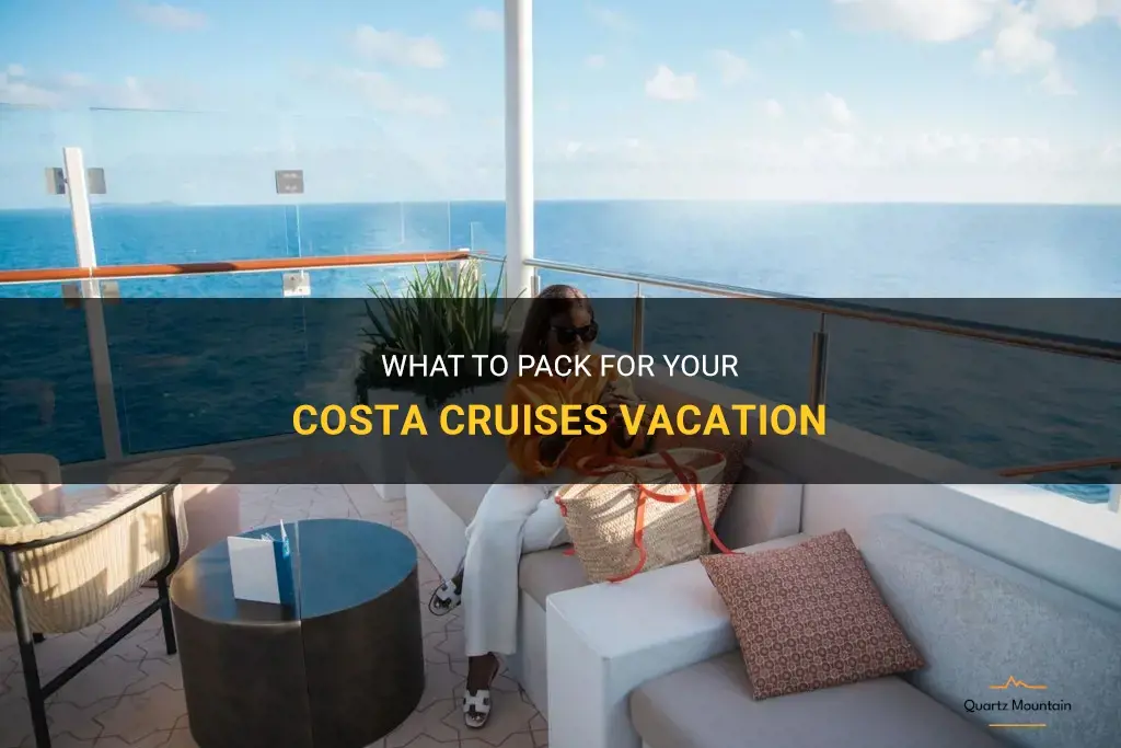costa cruises what to pack