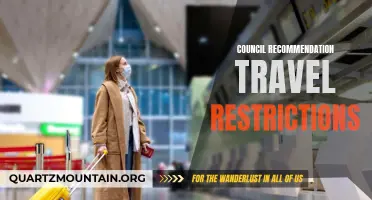 Exploring the Benefits of Council Recommendations for Travel Restrictions