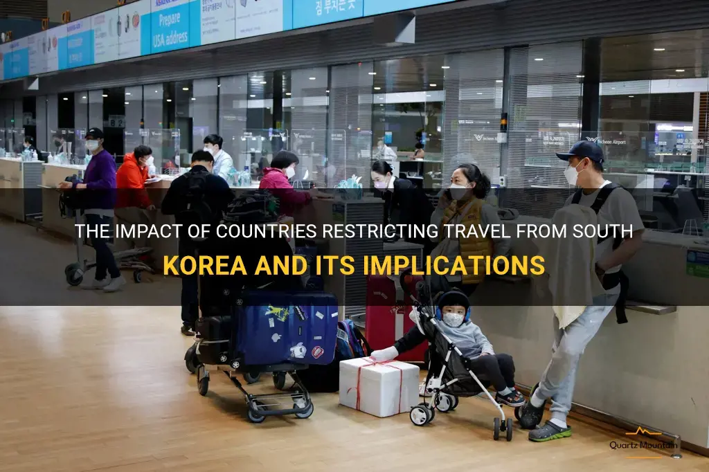 countries restricting travel from south korea