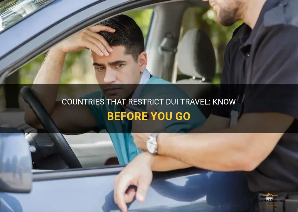 countries that restrict dui travel