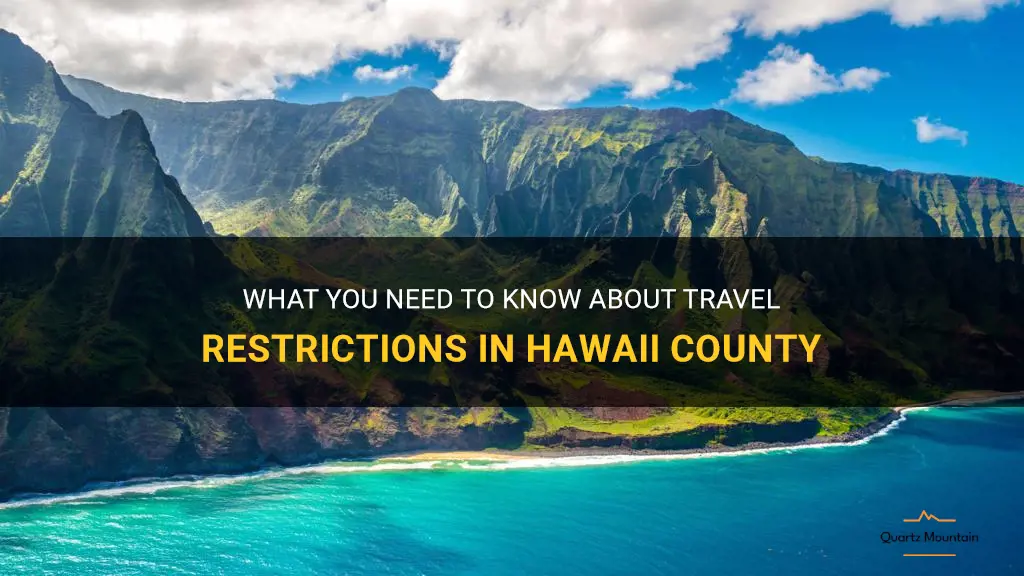 county of hawaii travel restrictions