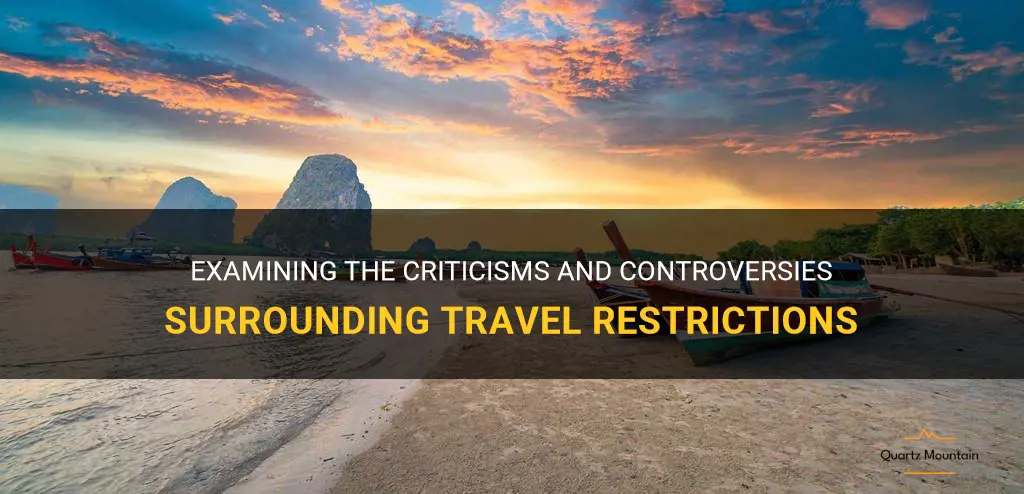 criticisms of travel restrictions