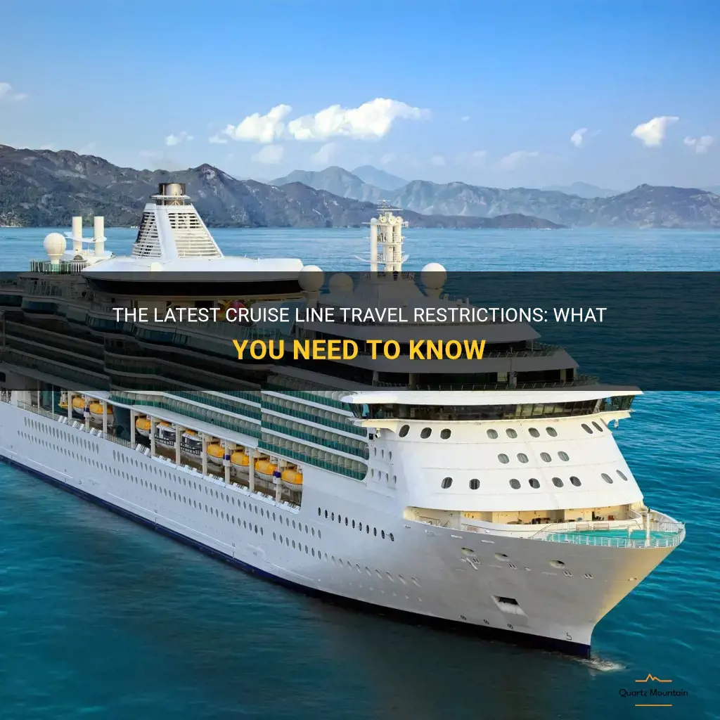 cruise line travel restrictions