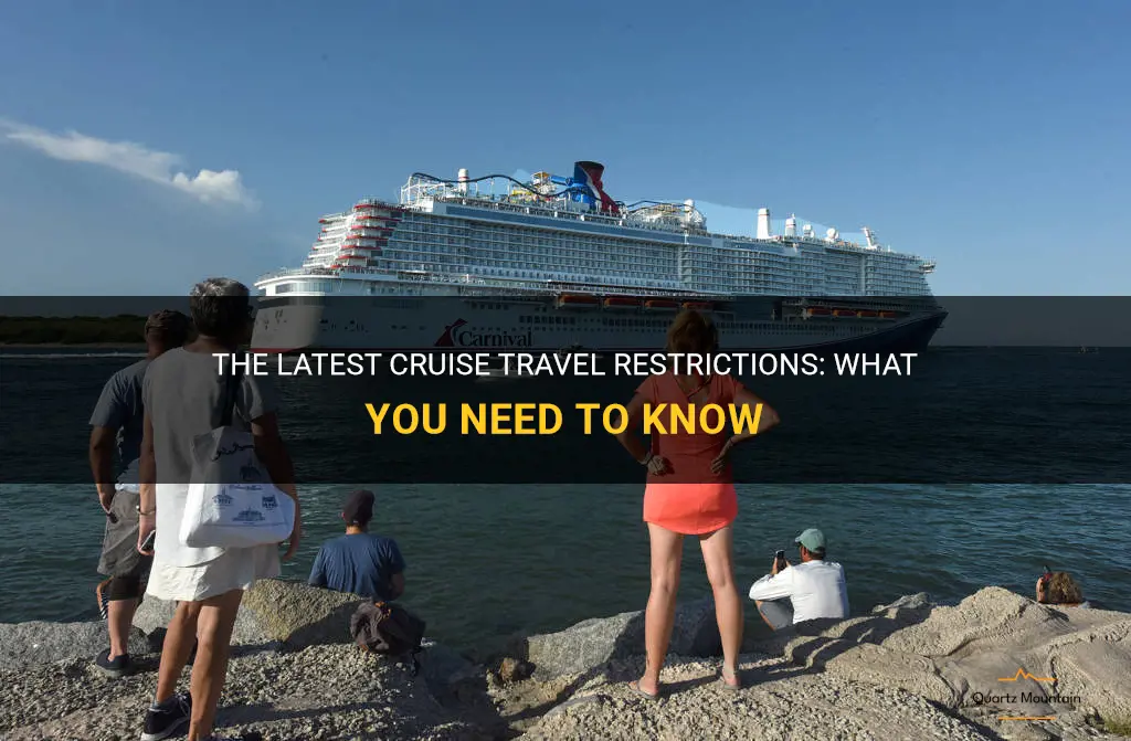 cruise travel restrictions