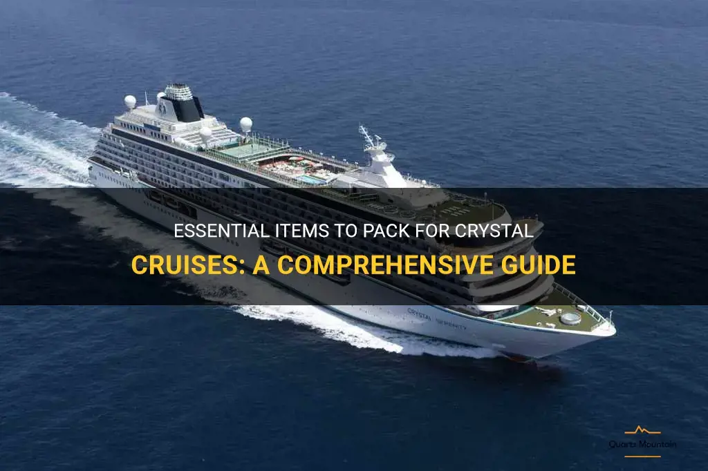 crystal cruises what to pack