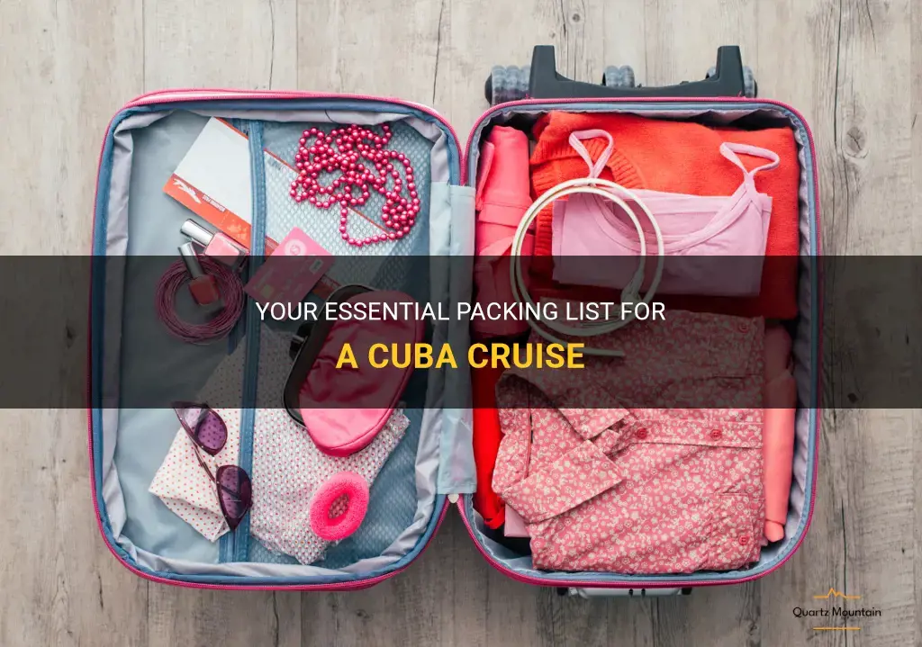 cuba cruise what to pack
