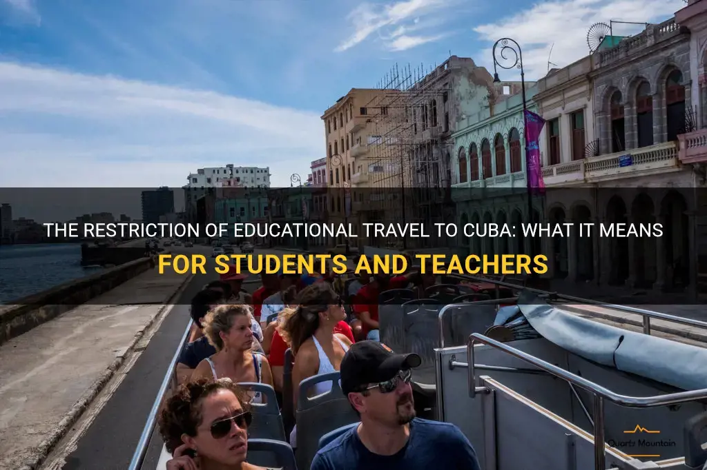 cuba educational travel restricted