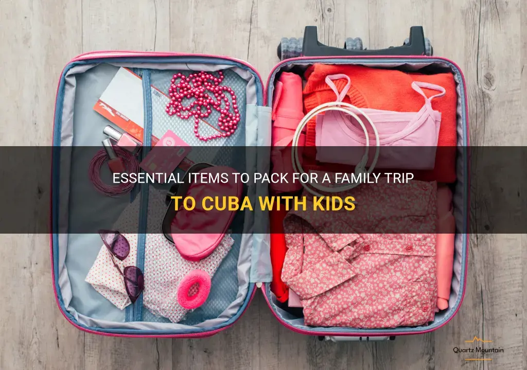 cuba with kids what to pack